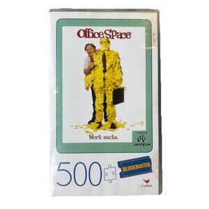 NEW Office Space 500 Piece Puzzle in Plastic Retro Blockbuster VHS Video Case